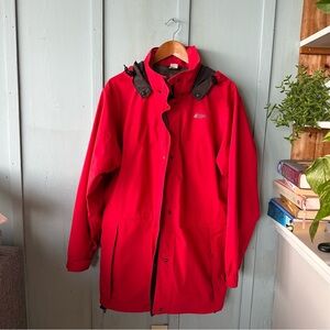 MEC Outdoor Rain Jacket Goreteck Retractable Hood